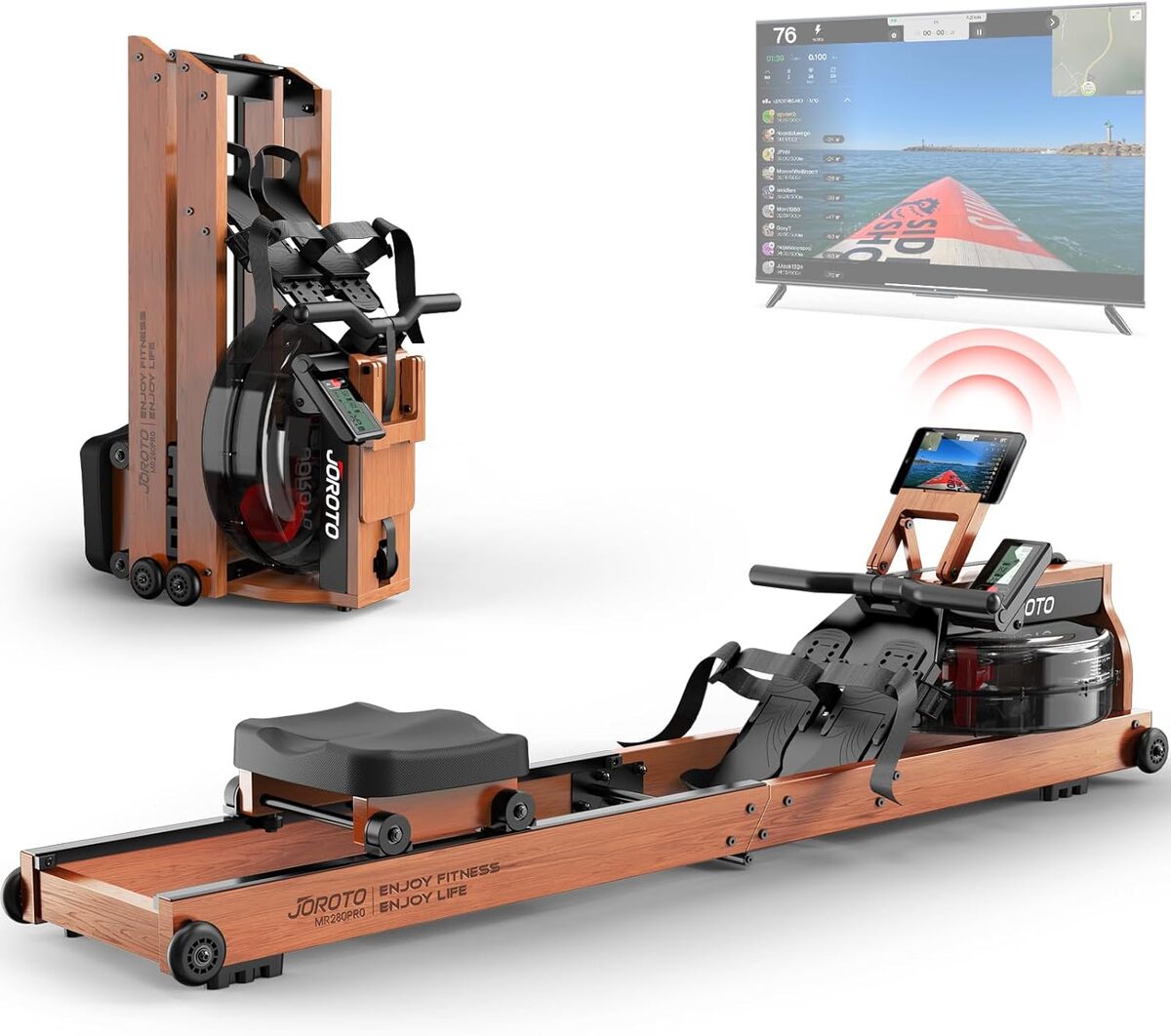Test du rameur pliable Joroto : performance et connectivité à domicile