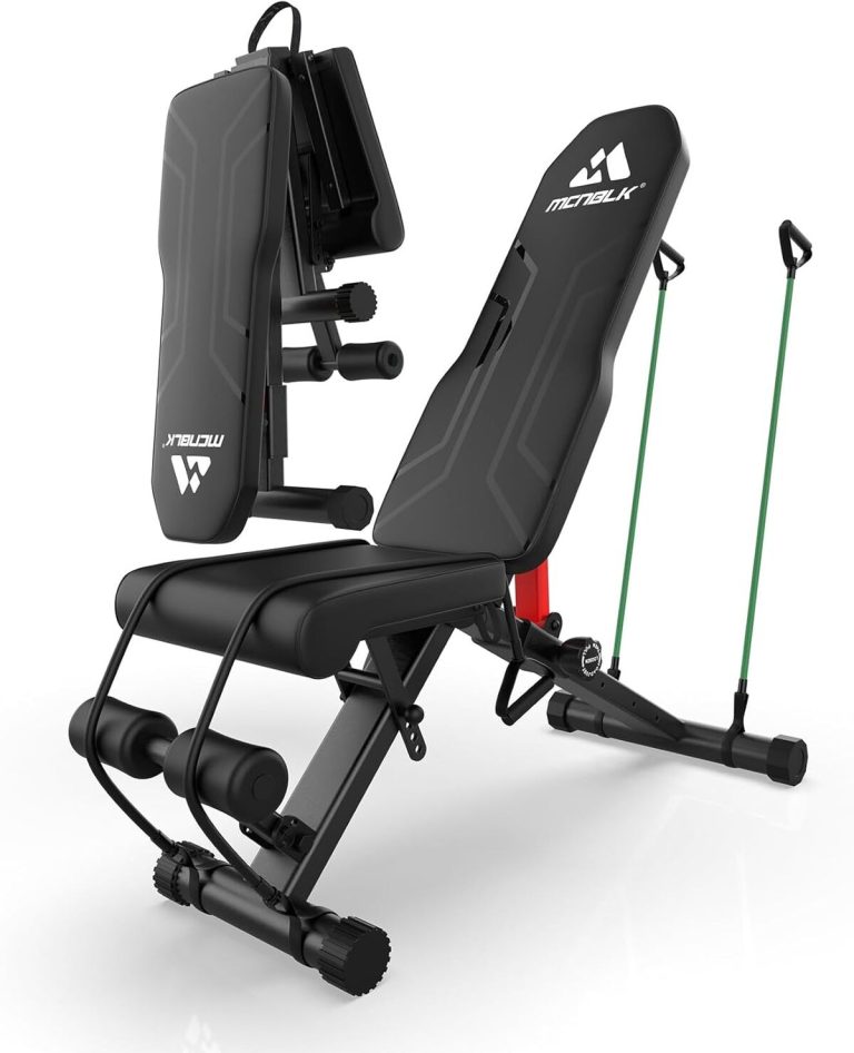 Banc De Musculation Pliable Roygym - Dossier Réglable 9 Positions - Charge Max 300 Kg - Pour Entraînement à Domicile