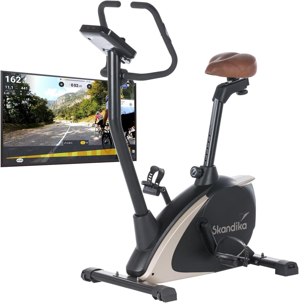 Test du Skandika Vinneren/Glede : vélo d'appartement design et connecté