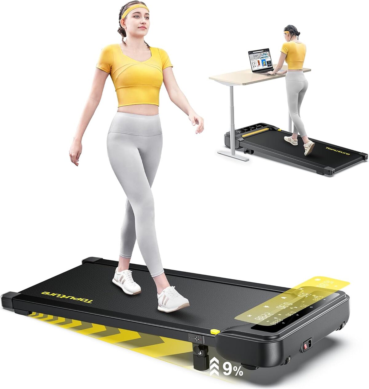 Test du tapis de course Walking Pad 10 km/h : puissance et confort à domicile