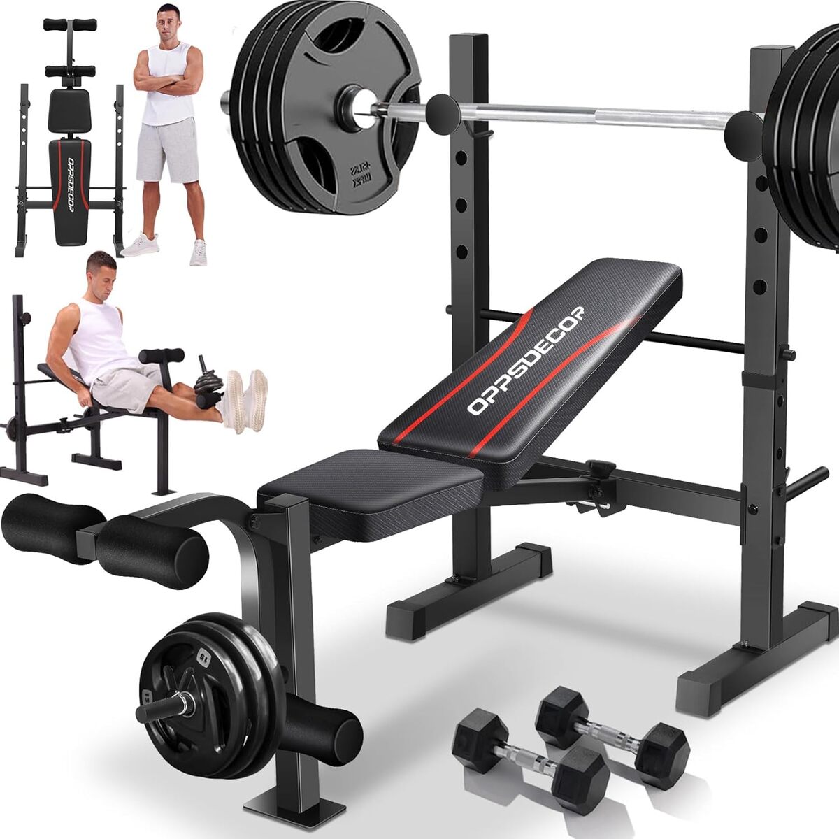 Test du banc de musculation réglable OPPSDECOR : performance tout-en-un