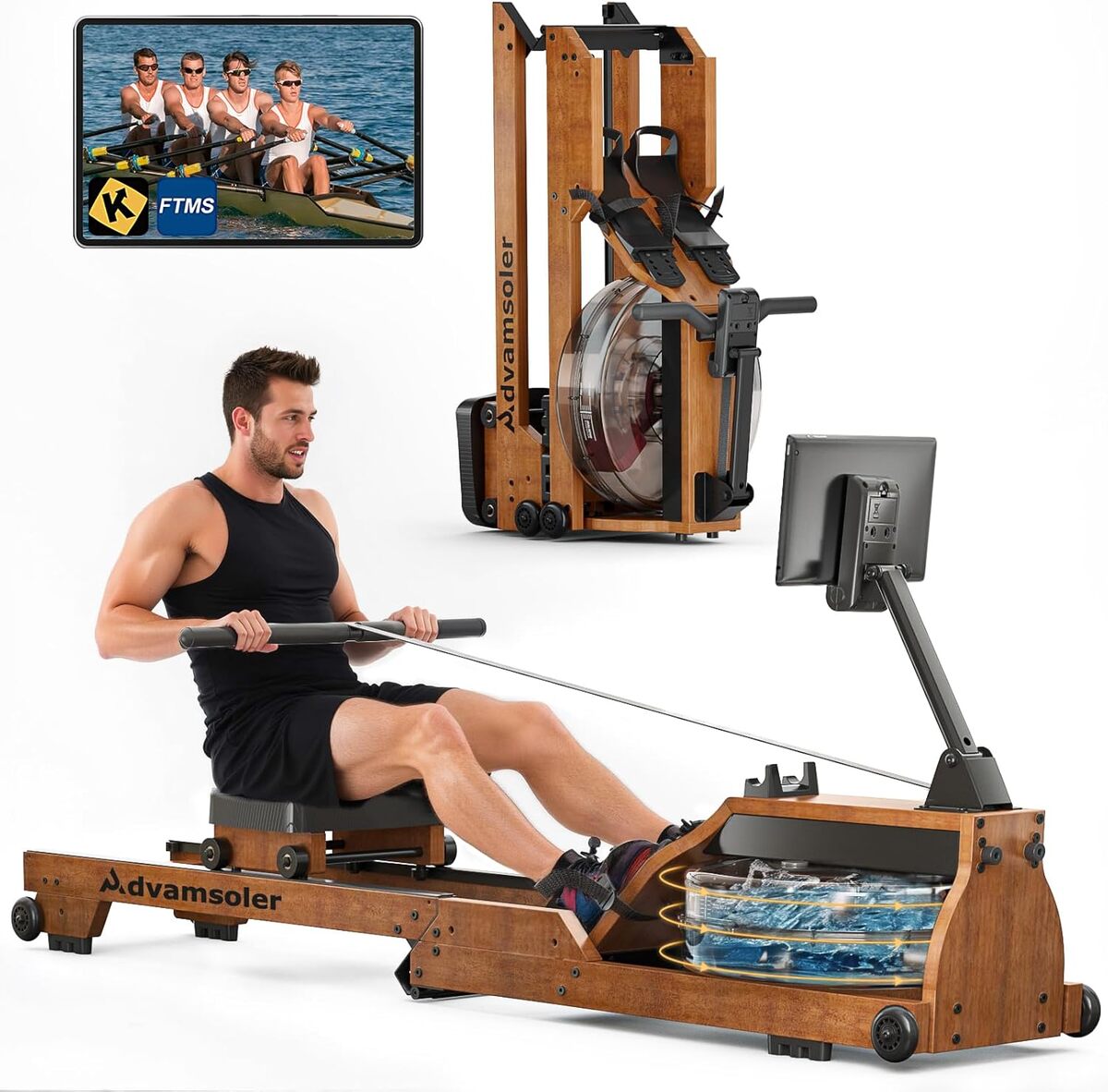 Test du rameur d'eau Advamsoler : pliable et performant