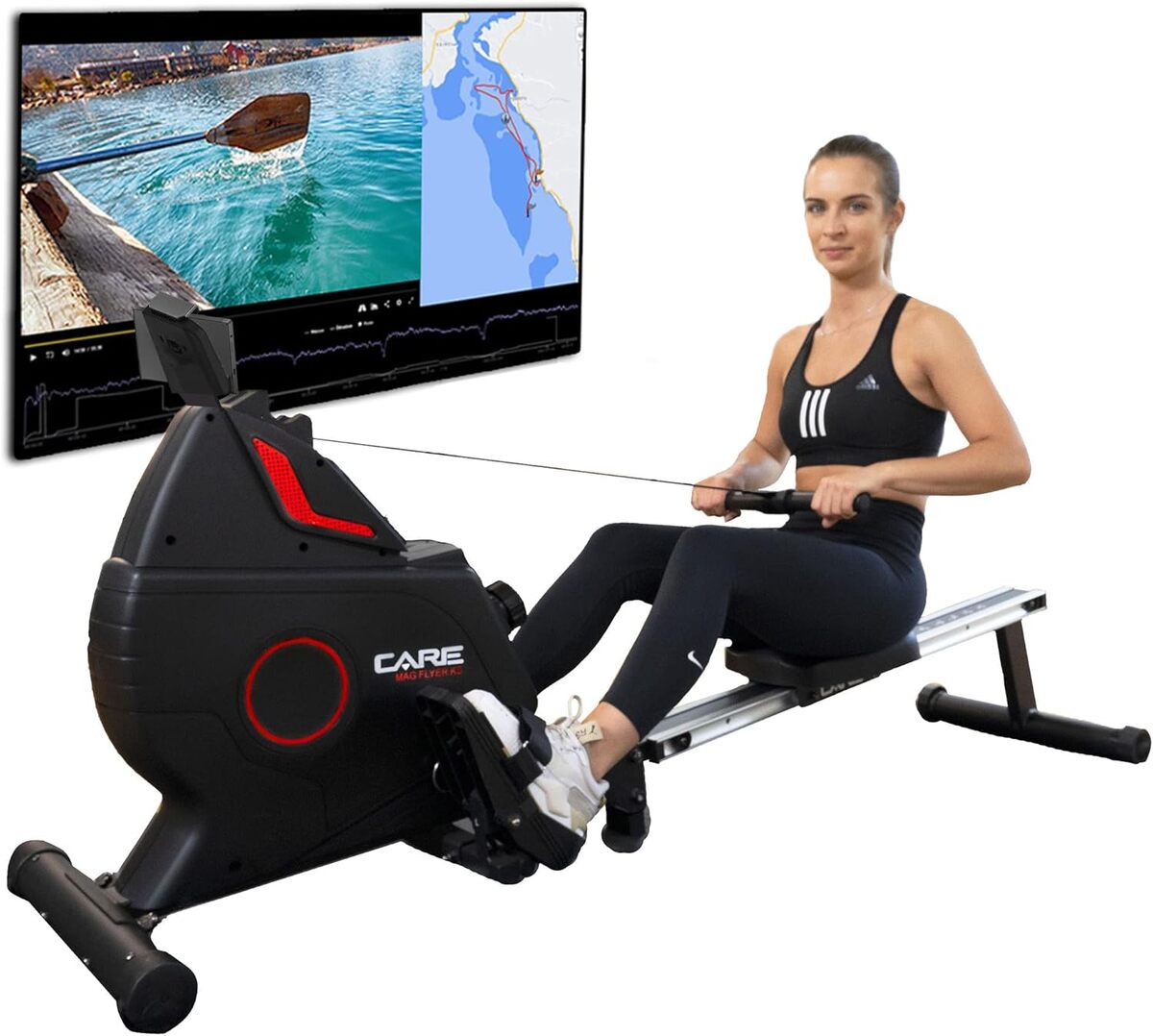 Test du rameur connecté Care Fitness Mag Flyer KS : performance et compacité