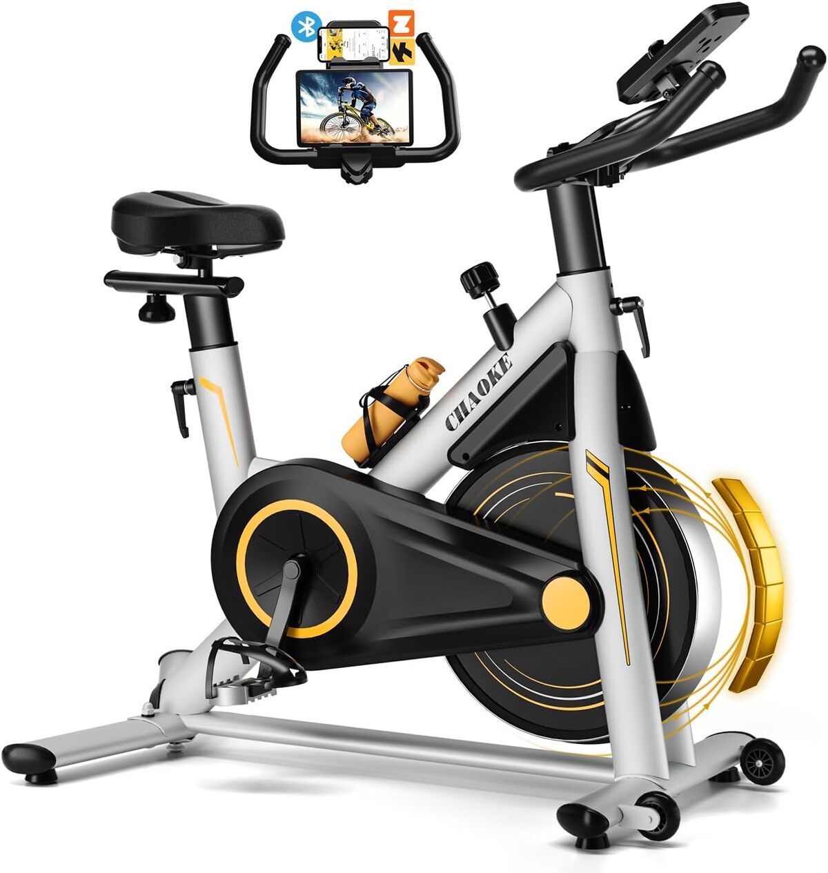 Vélo D'appartement Pliable - Résistance Magnétique 10 Niveaux - Siège Réglable - Pliable Pour Gain De Place