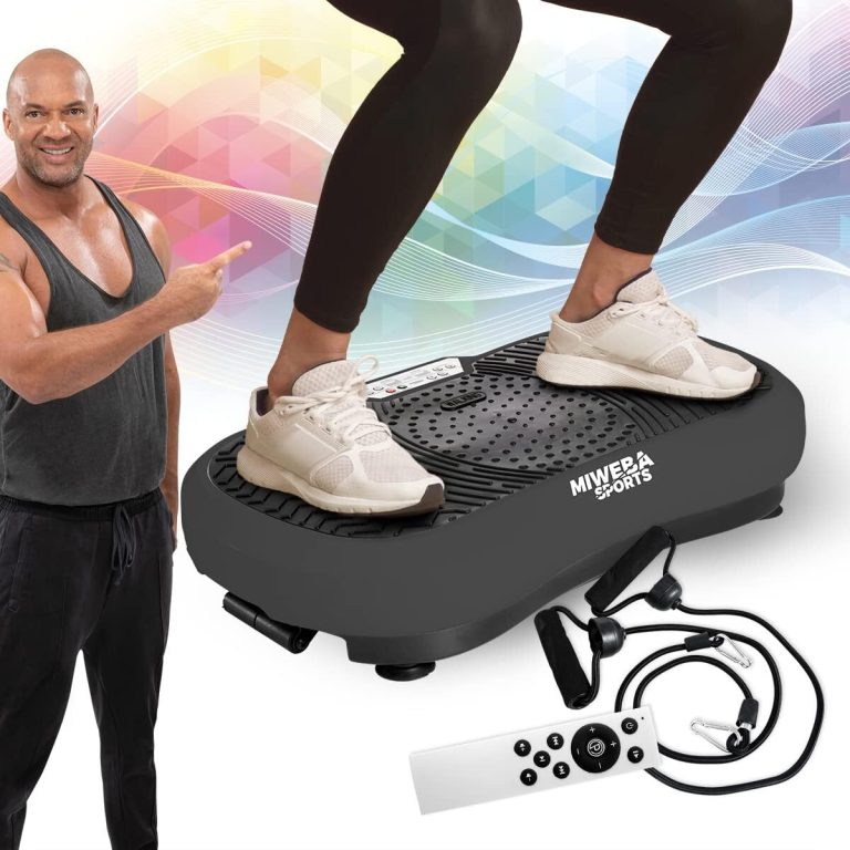 Plateforme Vibrante Fitness Avec Bluetooth - 120 Niveaux De Vitesse, 10 Programmes, Charge Max 200kg, Bandes élastiques Incluses - 10