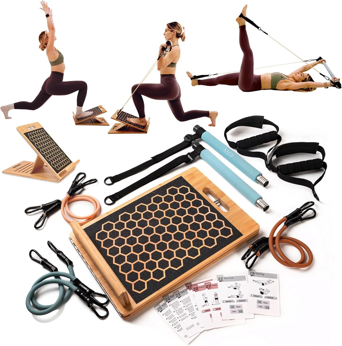 Test : kit d'entraînement 3 en 1 avec planche inclinée en bambou