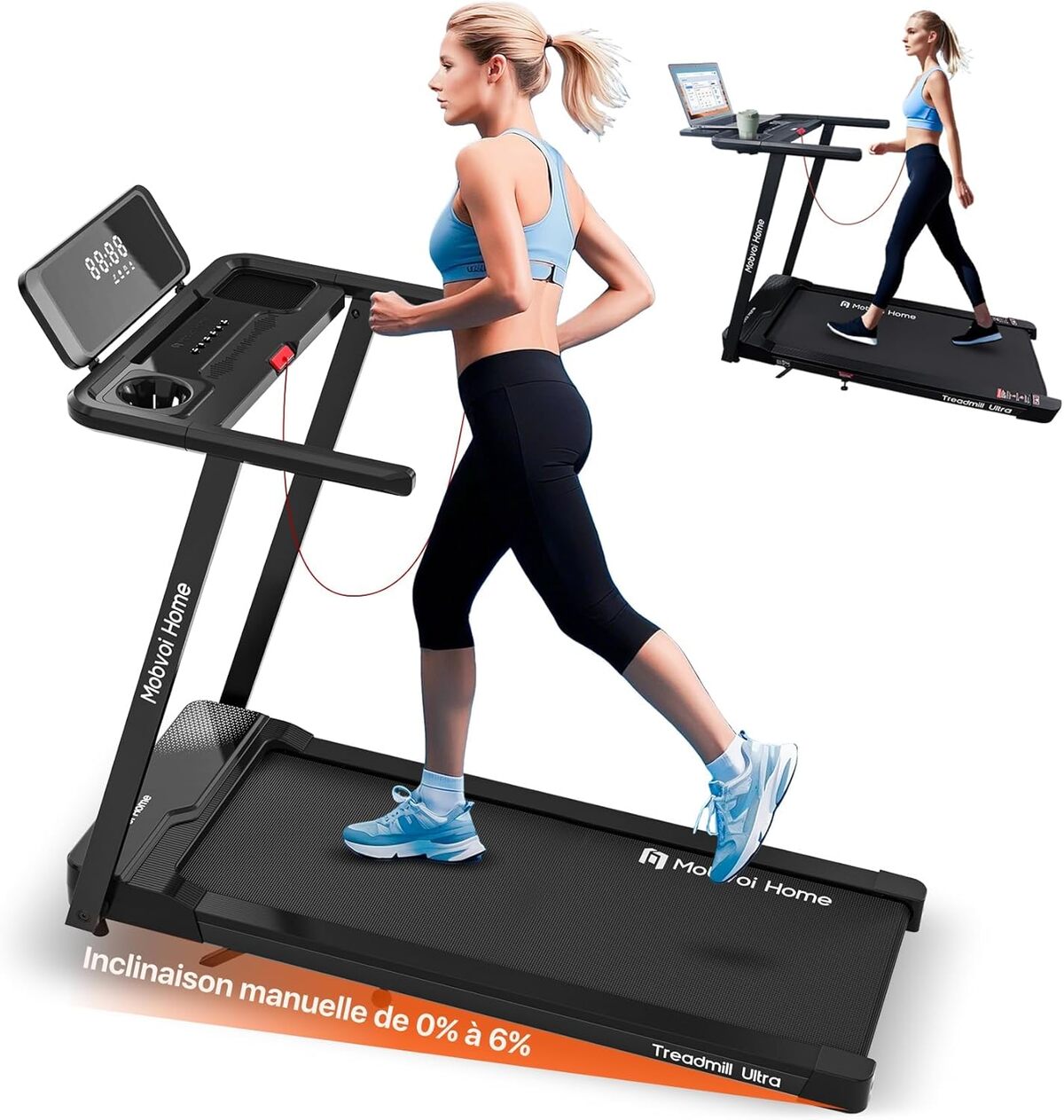 Test Mobvoi Ultra 3 en 1 : tapis de course performant pour la maison et le bureau