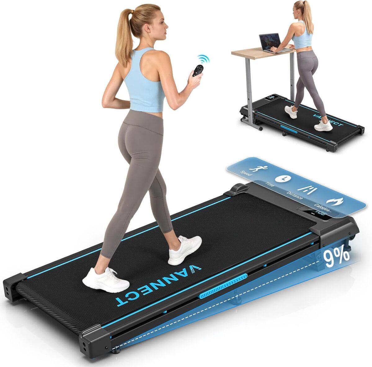 Test : vannect tapis de course 4 en 1 pliable