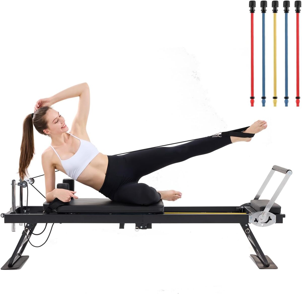 Test du réformateur Pilates portable: idéal pour la gym à domicile