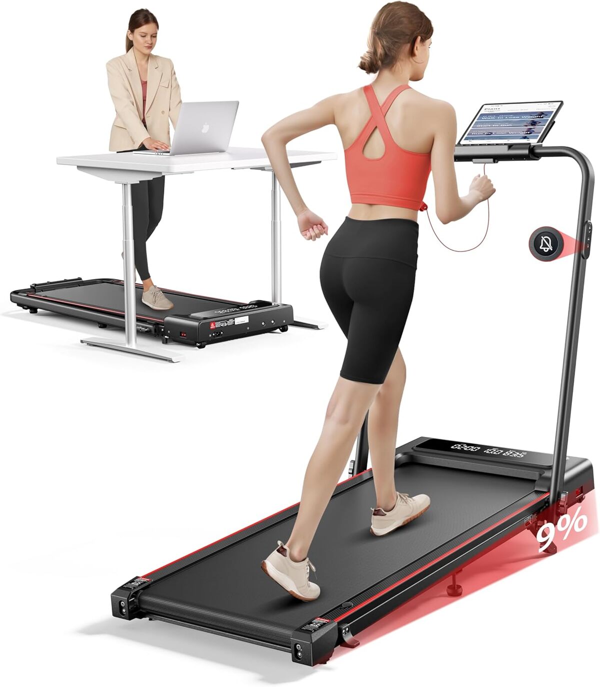 Test : tapis de course pliable 4en1 2, 5 HP, idéal pour le bureau à domicile