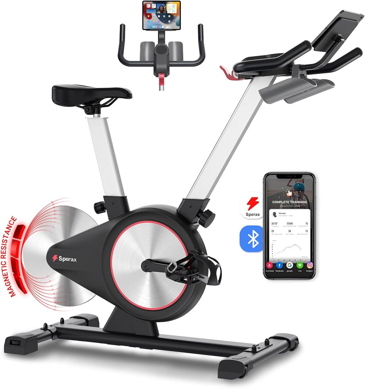 Test du vélo d'appartement magnétique Sperax : confort et technologie