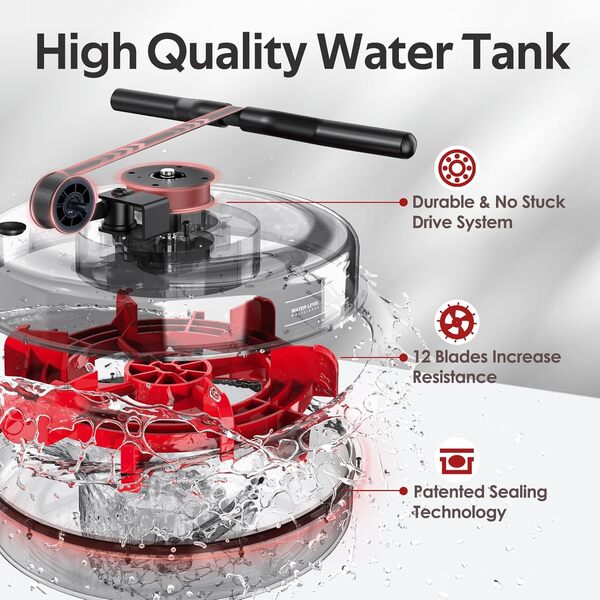 Rameur d'Appartement à Eau Pliable, Rameur Silencieux avec Moniteur Bluetooth & Support de Tablette, Ramer Compatible avec l'App Kinomap, Assemblage Facile, Taille Max de l'Utilisateur 210cm