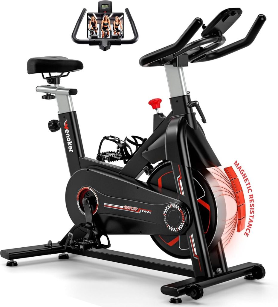 Vélo D'appartement BAKAJI Avec écran LCD Et 8 Niveaux De Résistance - Siège Réglable, Guidon Ergonomique - Pour Cardio, Perte De Poids