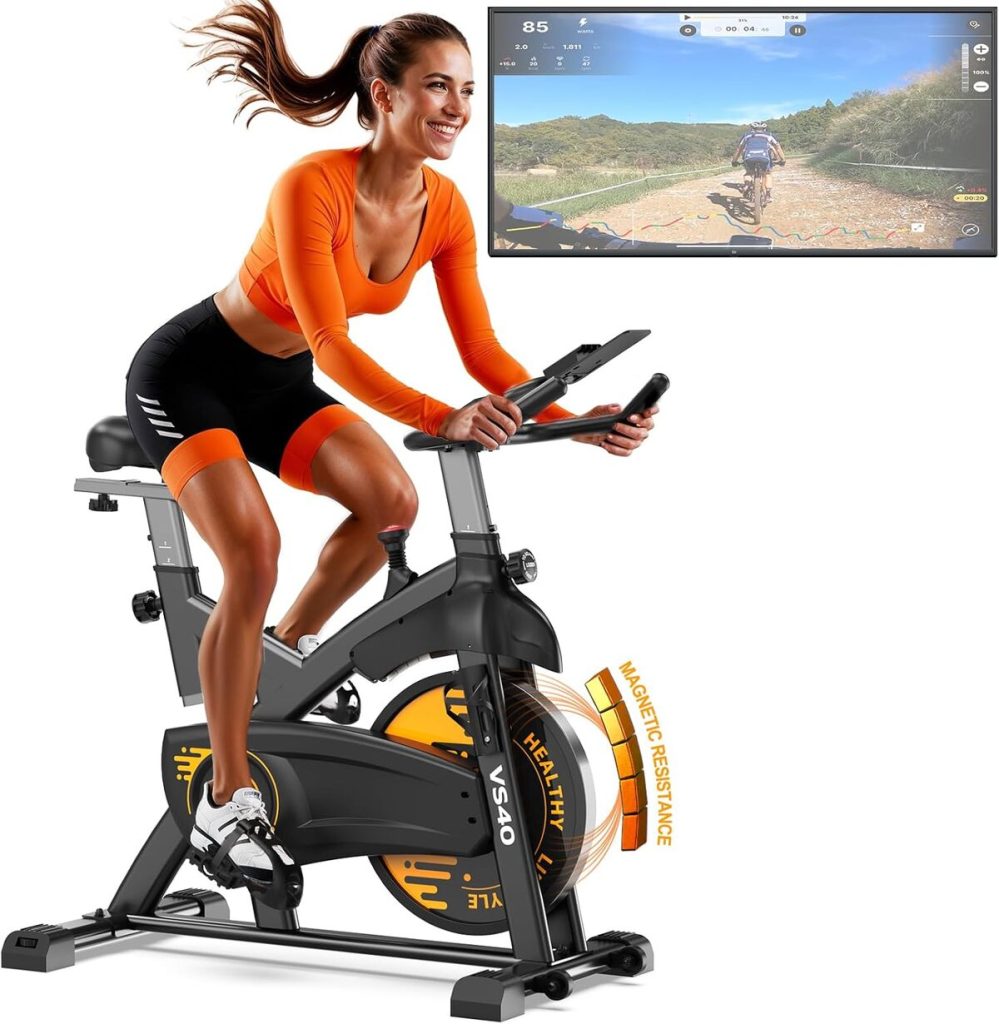 Test du VOWVIT Vélo d'appartement : ergomètre silencieux Bluetooth