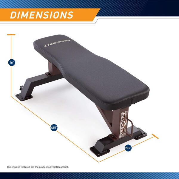 Steelbody Banc de musculation utilitaire de luxe pour la maison, la gym, l'haltérophilie et la musculation