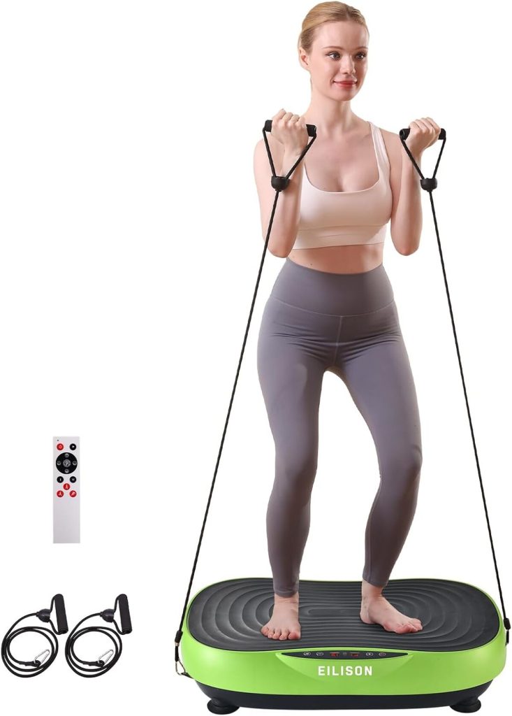 Test de la machine EILISON Glory : plaque vibrante pour fitness et drainage lymphatique