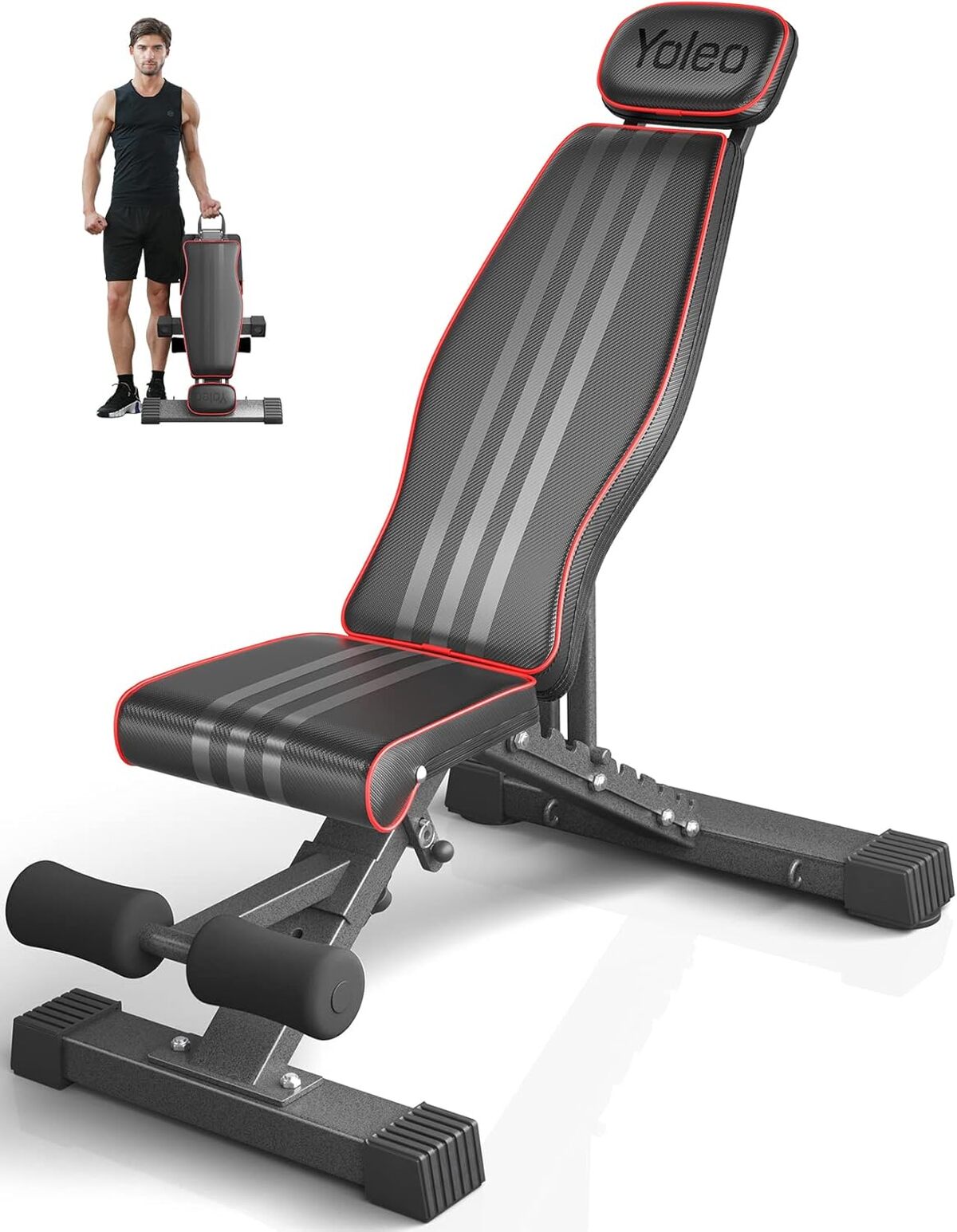Test du banc de musculation pliable Yoleo : l'équipement idéal pour la maison