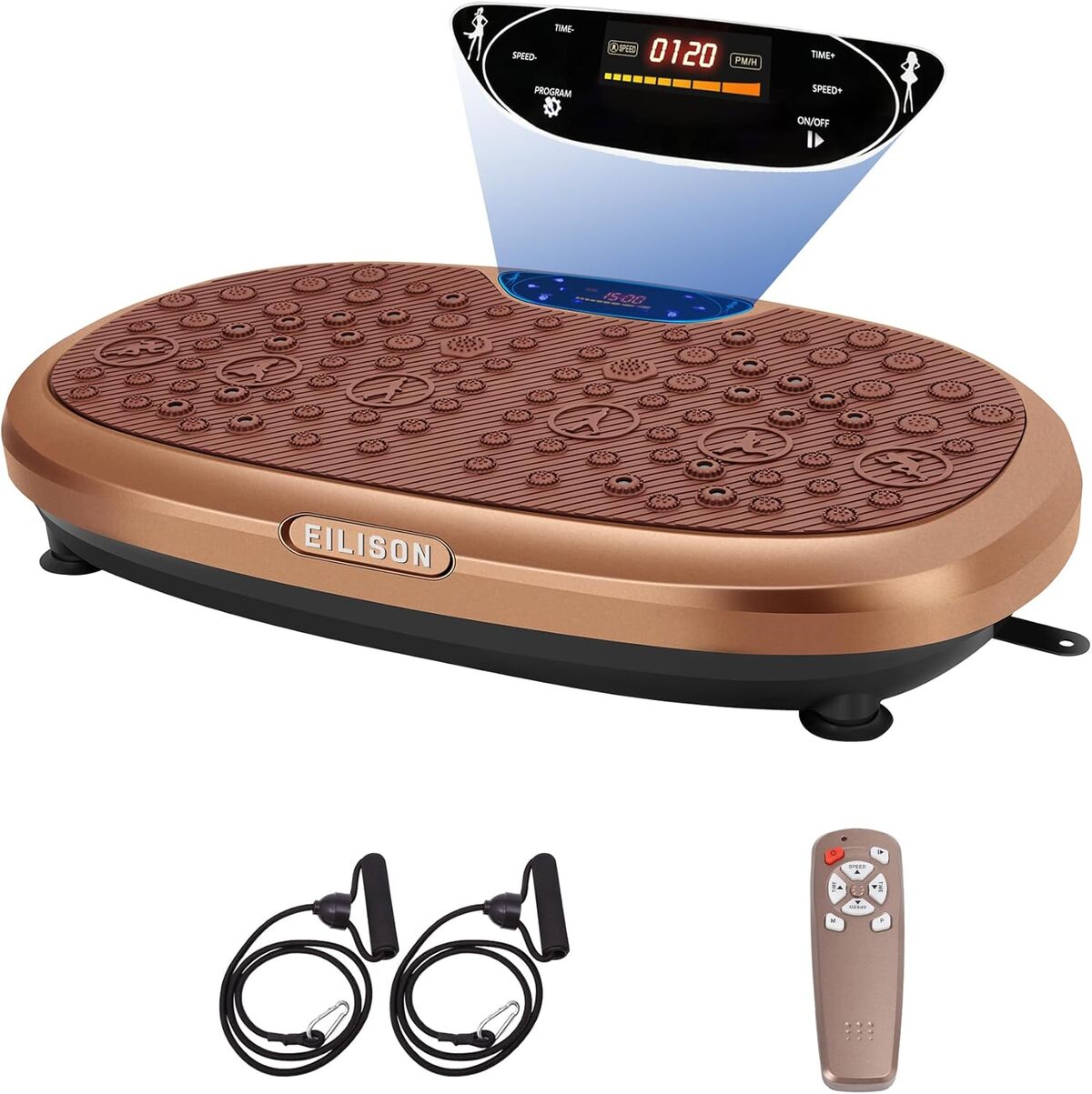 Test de la EILISON fitmax km-818 : plateforme vibrante 3D pour fitness à domicile