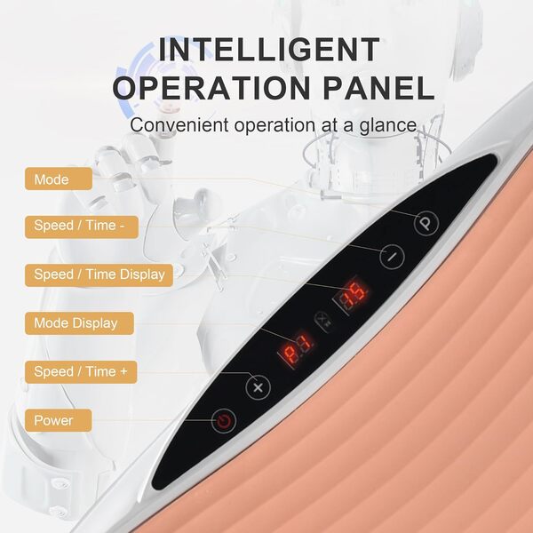 EILISON Glory Machine d'exercice avec plaque vibrante – Équipement de plateforme de fitness pour entraînement à la maison et en voyage, perte de poids, tonification et bien-être (rose)