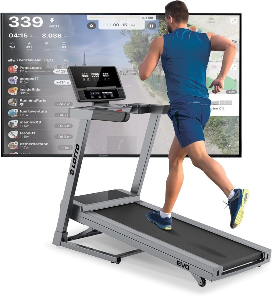 Test du tapis de course pliable LOTTO Evo : puissance, connectivité et performance