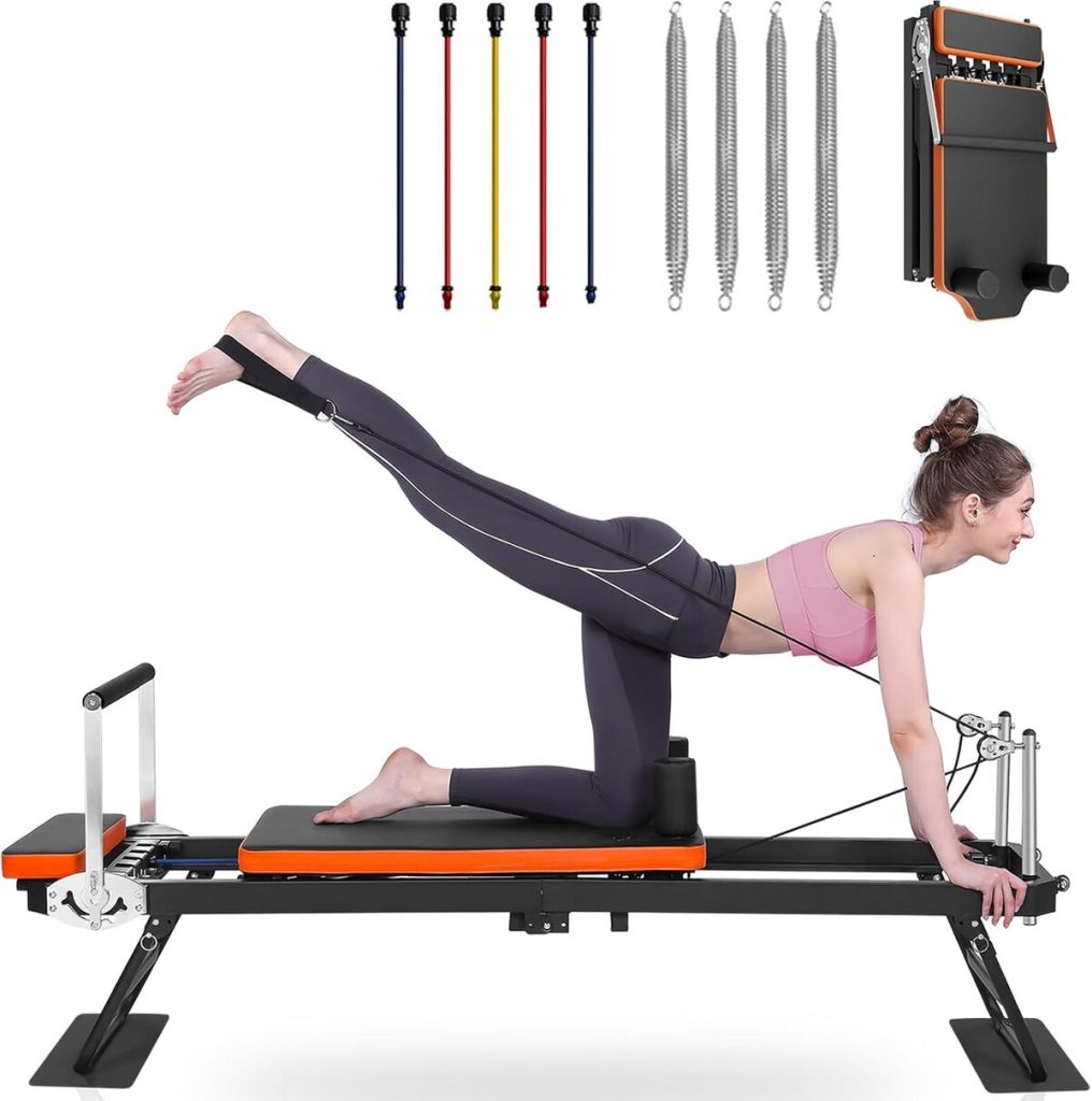 Test : machine Pilates Reformer pliable pour la maison