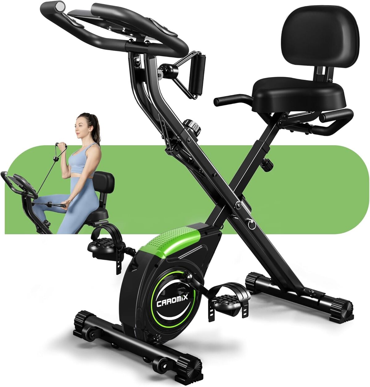 Test : vélo d'appartement pliable Caromix aux 16 niveaux de résistance