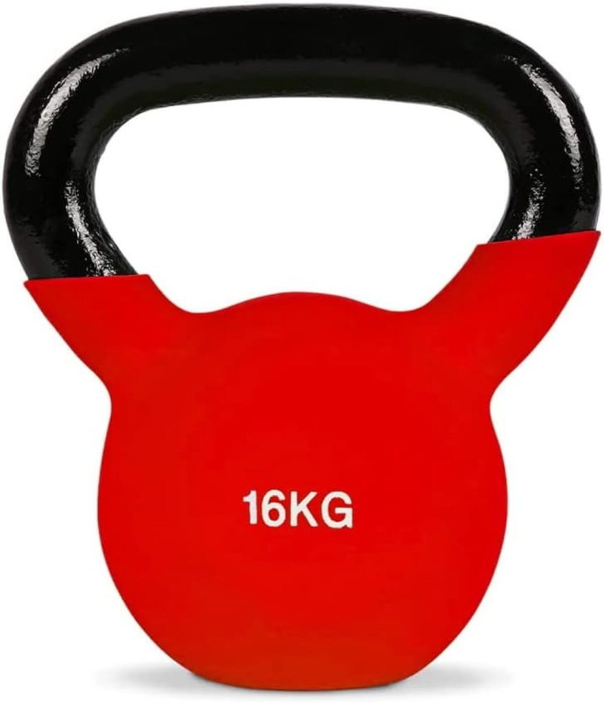 Test : kettlebell 16 kg poignée ergonomique pour musculation et crossfit