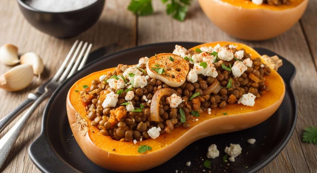 Courge Butternut Farcie Végétarienne : recette Savoureuse et Saine