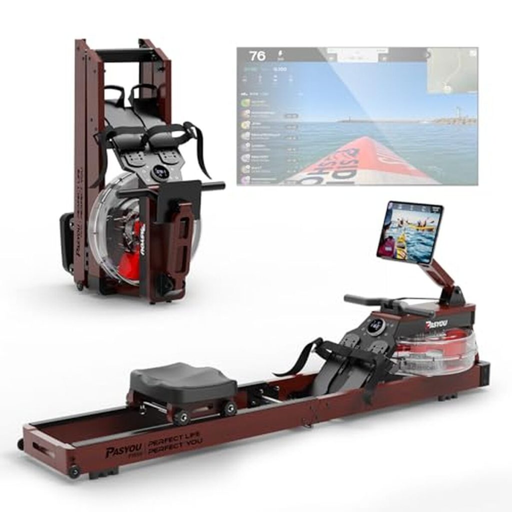 Test PASYOU PW60 : rameur pliable en chêne avec écran Bluetooth