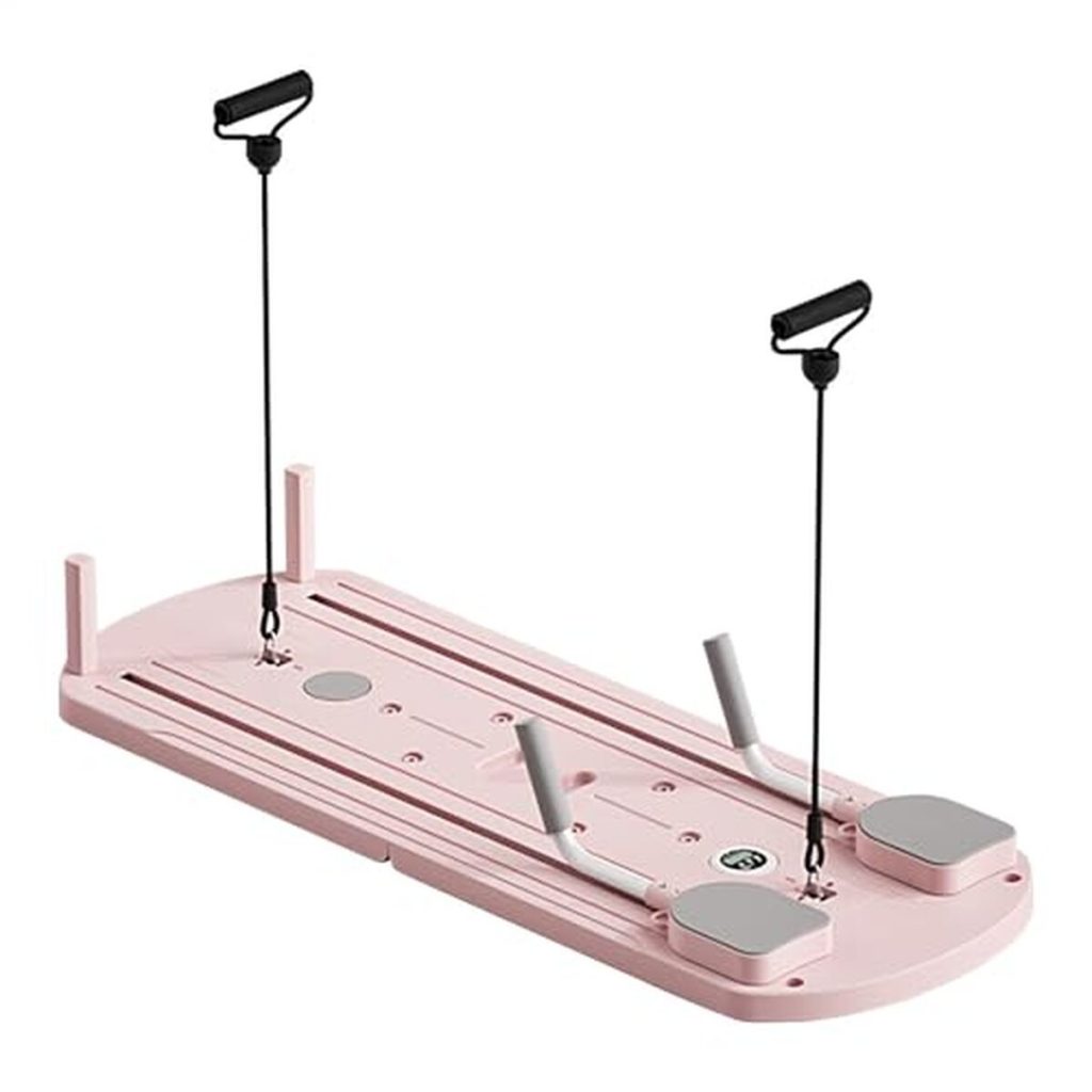 Test : planche Pink réformeur pilates pliable avec minuterie