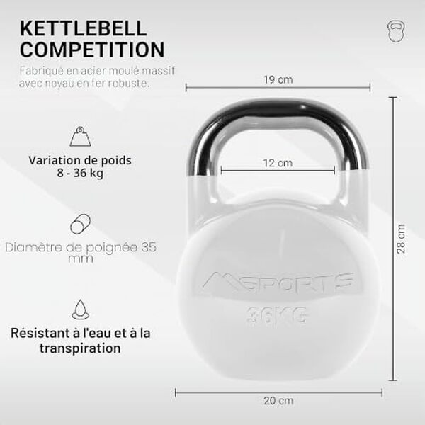 Découvrez notre test détaillé de la kettlebell competition premium 36 kg : qualité professionnelle, performance et durabilité pour l'entraînement intensif. 