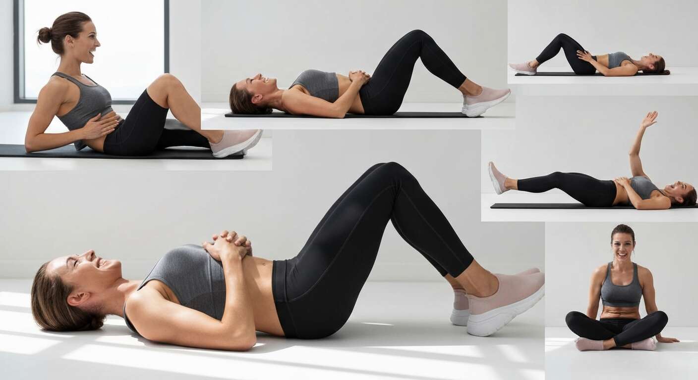 Exercices hypopressifs efficaces pour le ventre : allong&eacute;, assis, debout