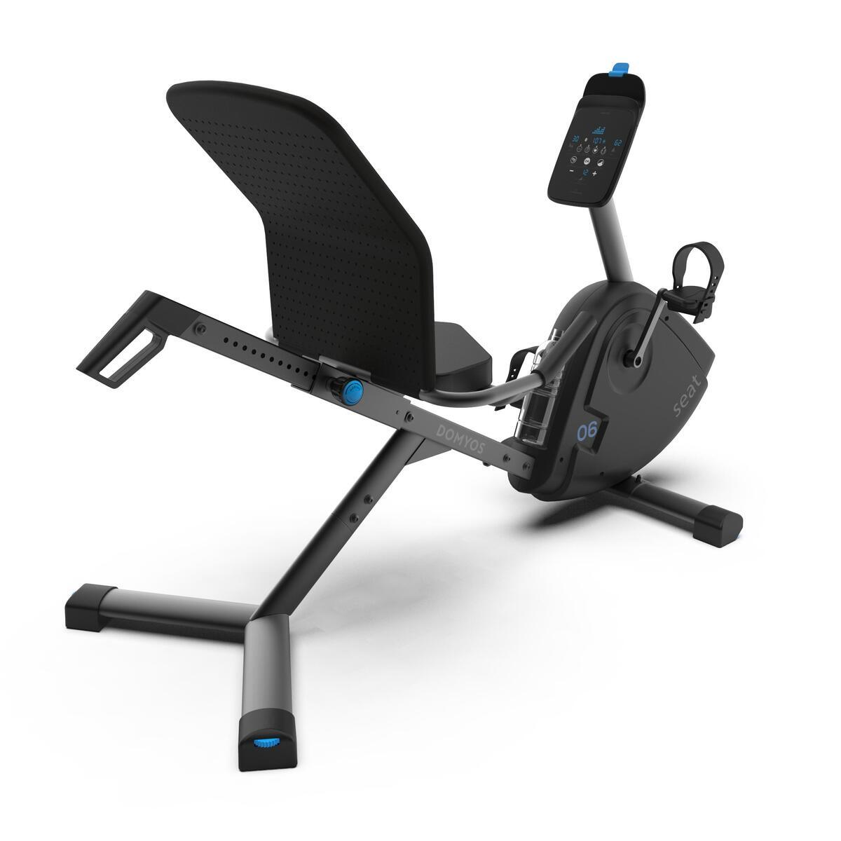 Test : vélo d'appartement semi-allongé domyos eb seat connecté de Decathlon